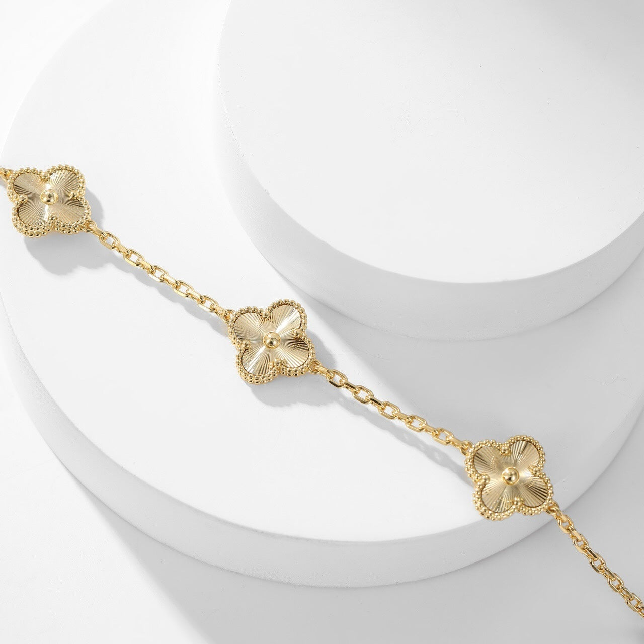 VCA CLOVER 10 MOTIFS LASER NECKLACE