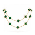 VCA CLOVER 20 MOTIFS MALACHITE GOLD
