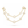 VCA CLOVER 20 MOTIFS WHITE MOP NECKLACE