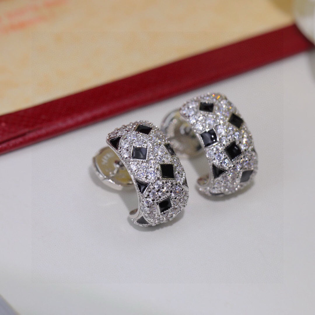 CARTIER PANTHERE EARRINGS DIAMONDS