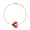 VCA LUCKY SPRING 1 MOTIF PINK GOLD BRACELET