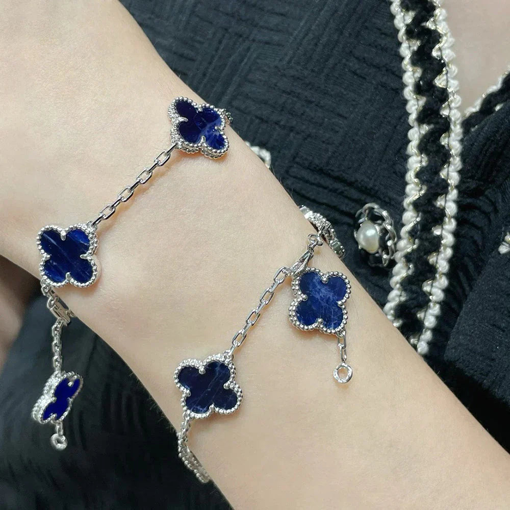 VCA CLOVER 5 MOTIF PIETERSITE BRACELET COLLECTION