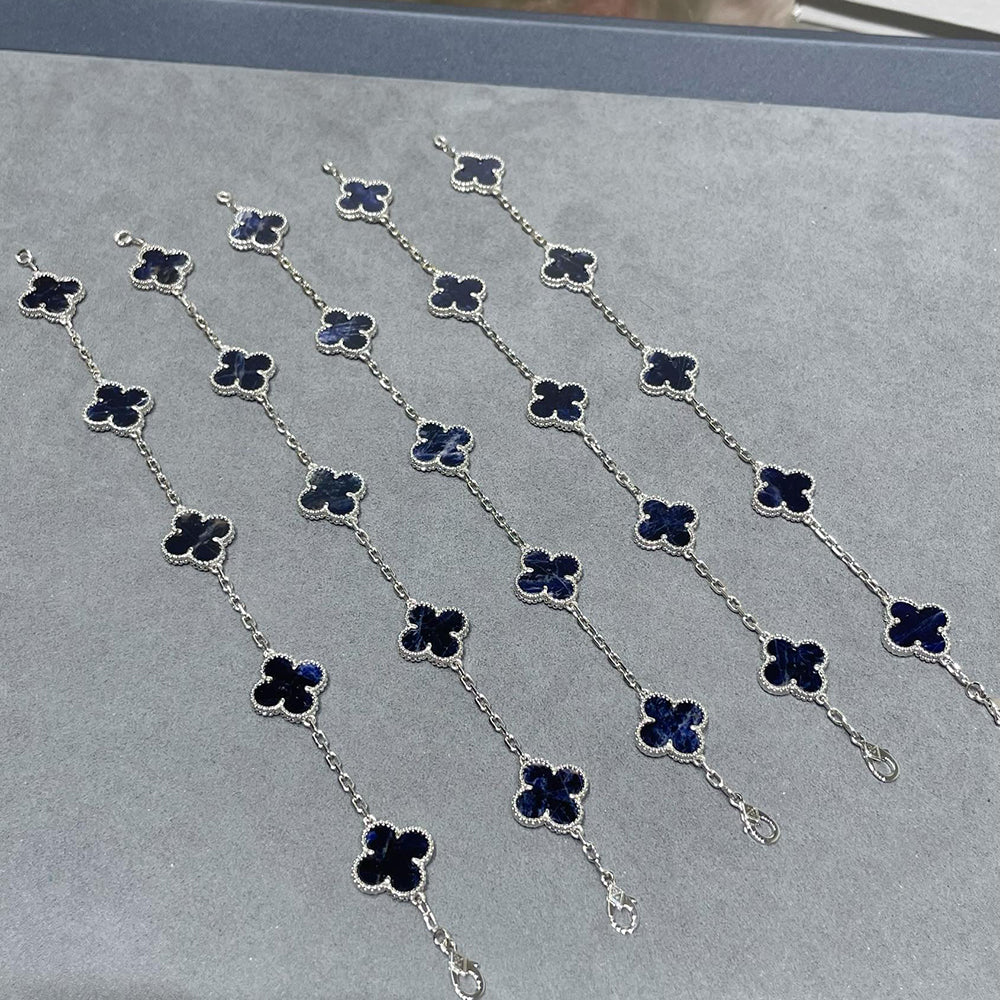 VCA CLOVER 5 MOTIF PIETERSITE BRACELET COLLECTION