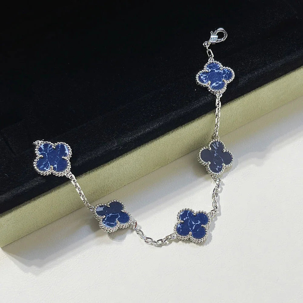 VCA CLOVER 5 MOTIF PIETERSITE BRACELET COLLECTION