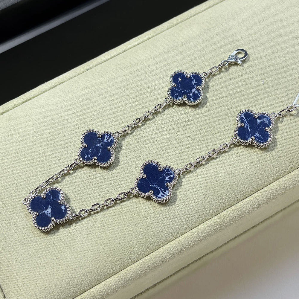 VCA CLOVER 5 MOTIF PIETERSITE BRACELET COLLECTION