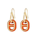 HERMES HM O'MAILLON GOLD EARRINGS