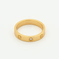 CARTIER LOVE RING 4MM 1 DIAMOND PINK GOLD