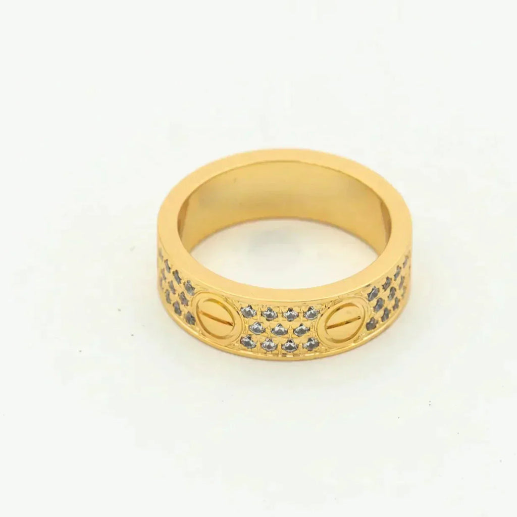 CARTIER LOVE RING 5.5MM DIAMONDS PAVED