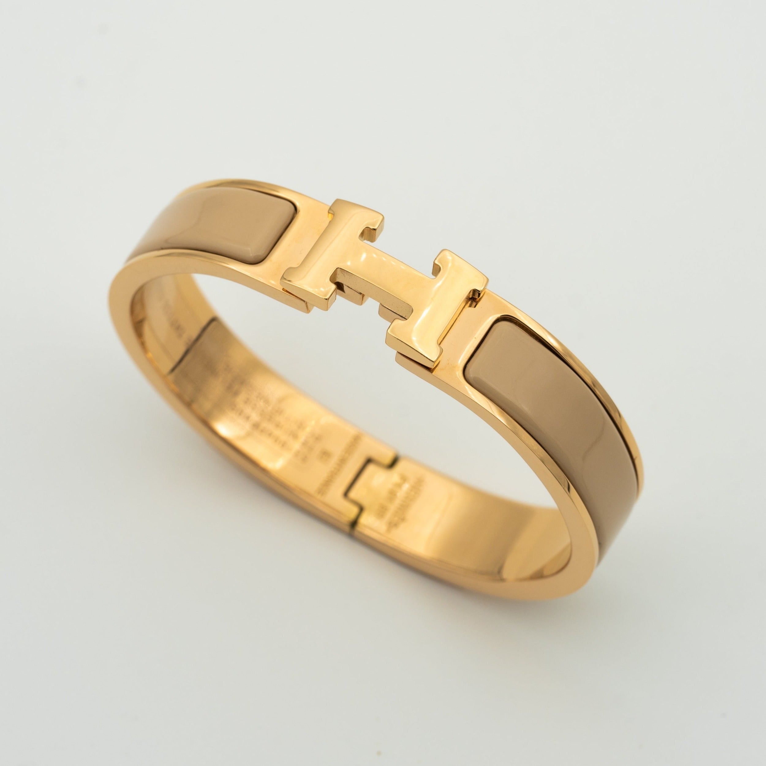 HERMES H GREY BRACELET
