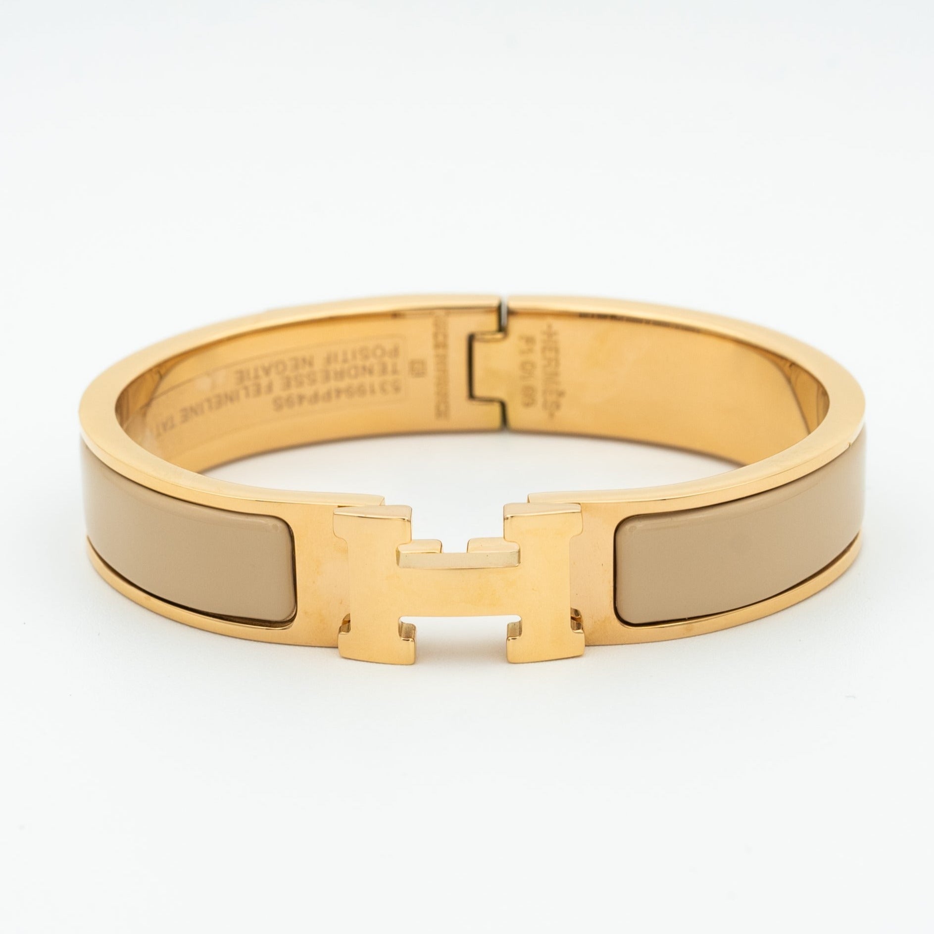 HERMES H GREY BRACELET
