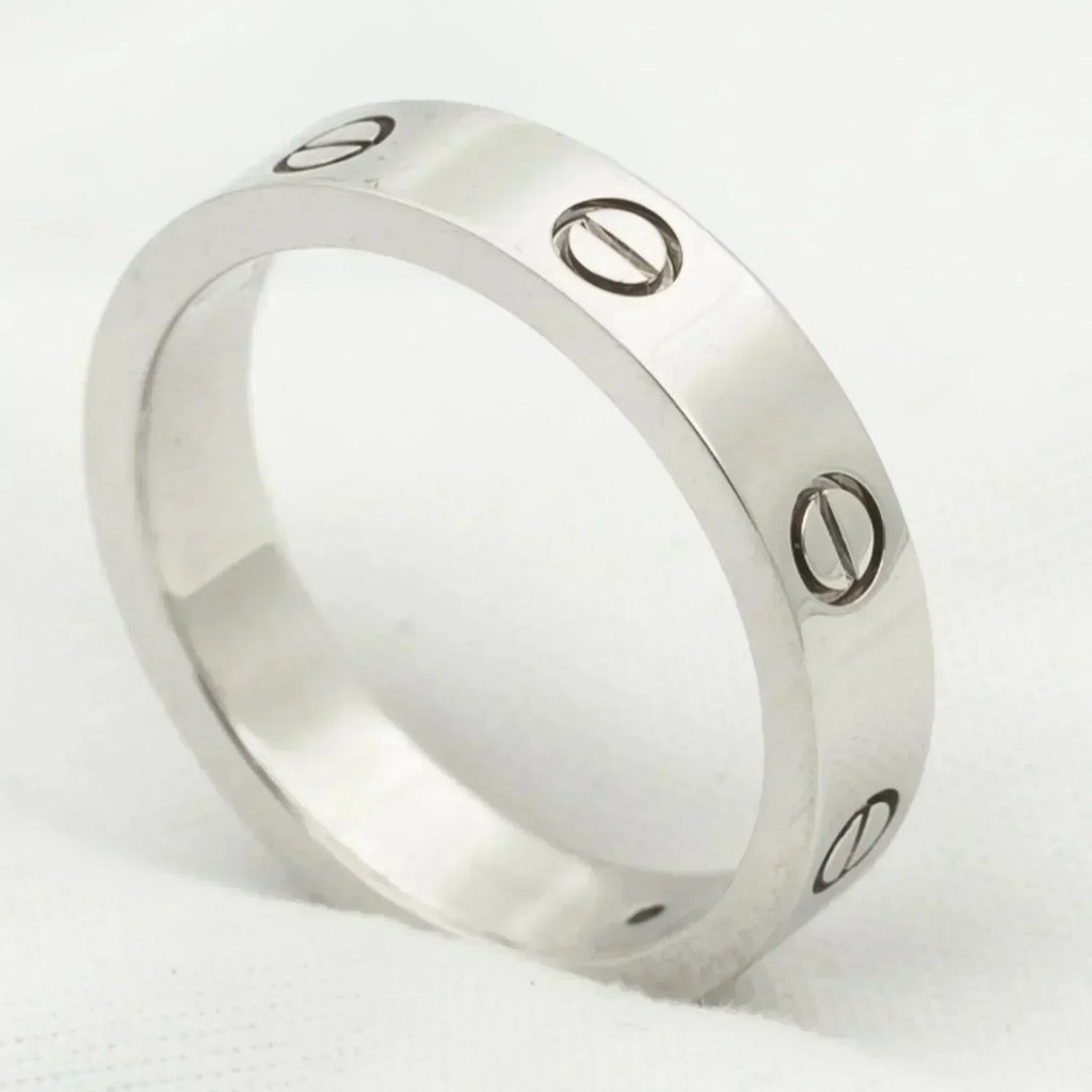 CARTIER LOVE RING 4MM 1 DIAMOND SILVER