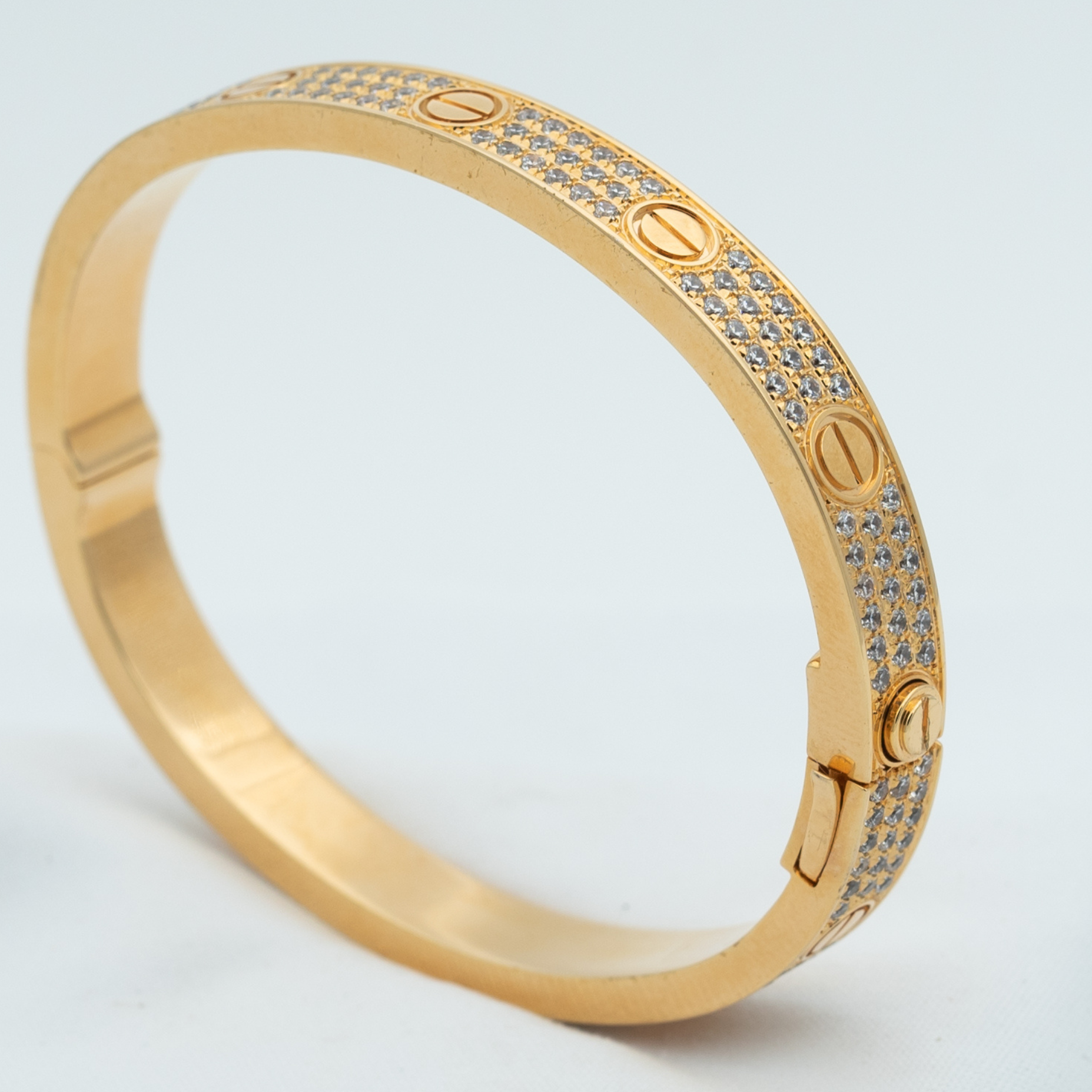 CARTIER LOVE BRACELET 6.1MM DIAMOND-PAVED