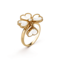 VCA SWEET CLOVER WHITE MOP RING