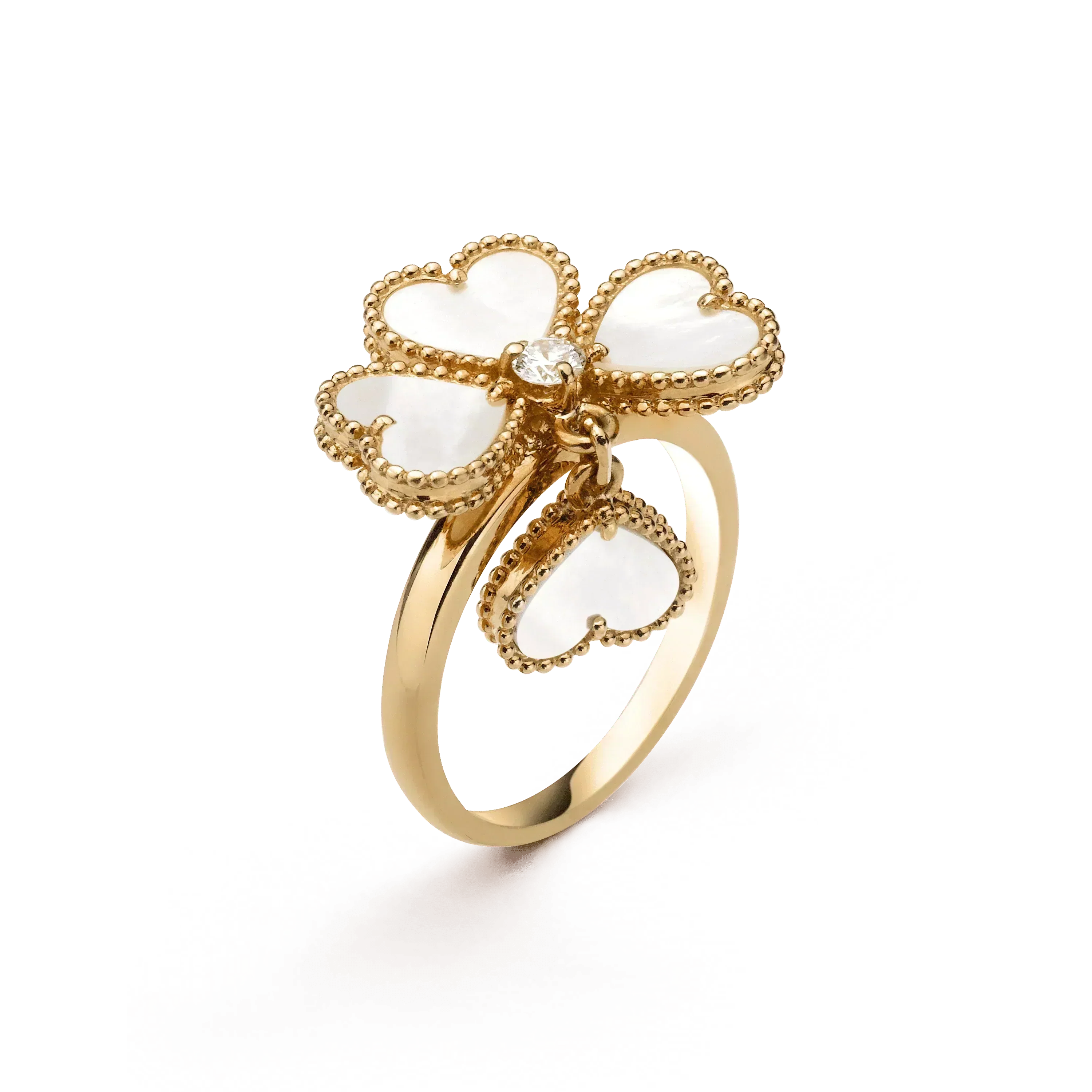 VCA SWEET CLOVER WHITE MOP RING