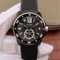 CARTIER CALIBRE DIVER 42 AUTOMATIC BLACK CASE STEEL BEZEL