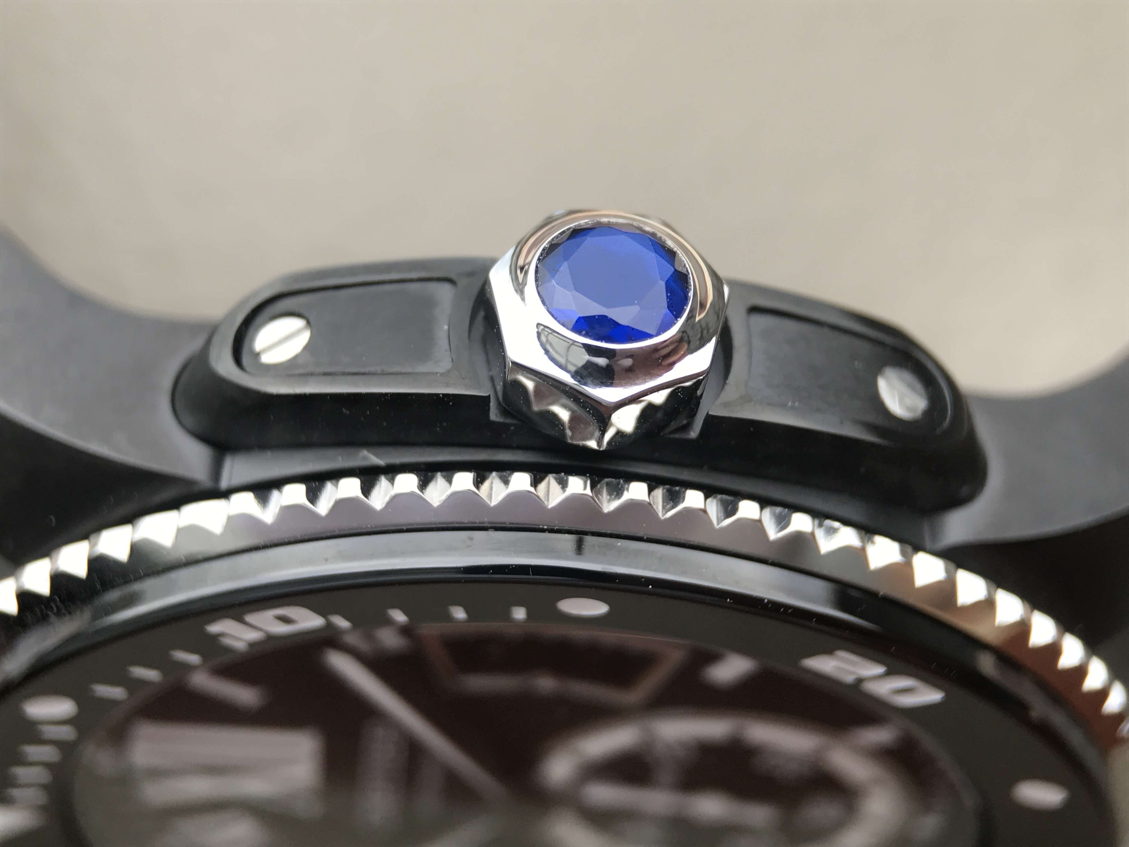 CARTIER CALIBRE DIVER 42 AUTOMATIC BLACK CASE STEEL BEZEL