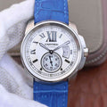 CARTIER CALIBRE DIVER 42 AUTOMATIC STEEL CASE WHITE DIAL