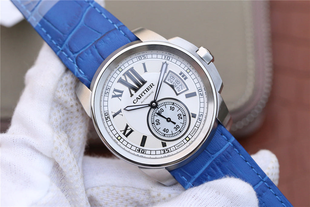 CARTIER CALIBRE DIVER 42 AUTOMATIC STEEL CASE WHITE DIAL