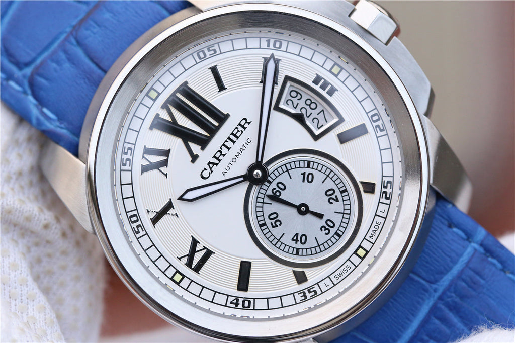 CARTIER CALIBRE DIVER 42 AUTOMATIC STEEL CASE WHITE DIAL