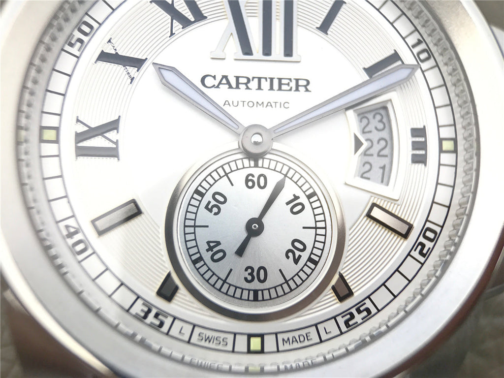 CARTIER CALIBRE DIVER 42 AUTOMATIC STEEL CASE WHITE DIAL