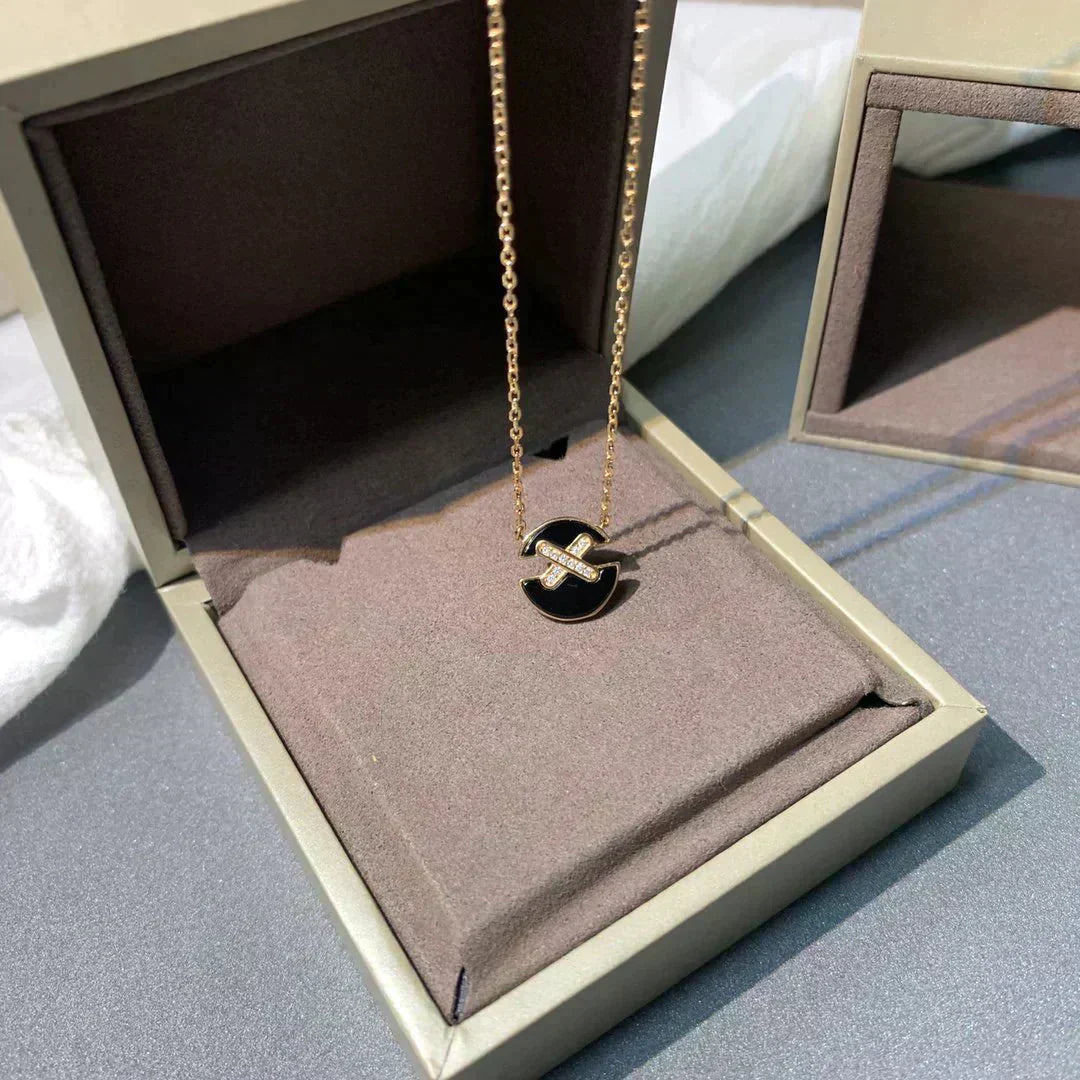 CHAUMET JEUX DE ROSE GOLD DIAMOND NECKLACE