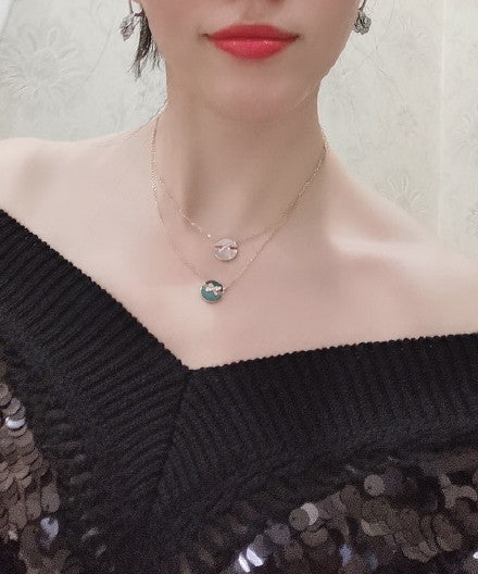 CHAUMET JEUX DE ROSE GOLD DIAMOND NECKLACE