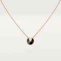 CARTIER AMULETTE ROSE GOLD ONYX NECKLACE