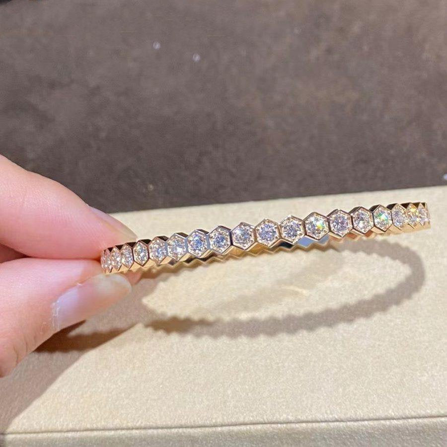 CHAUMET BEE LOVE GOLD BRACELET FULL DIAMOND