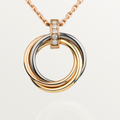 CARTIER TRINITY NECKLACE GOLD DIAMONDS