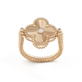 VCA CLOVER RIVERSIBLE ROSE GOLD RING