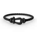 FRED FORCE LARGE SERIES HORSESHOE BLACK SAMURAI BRACELET