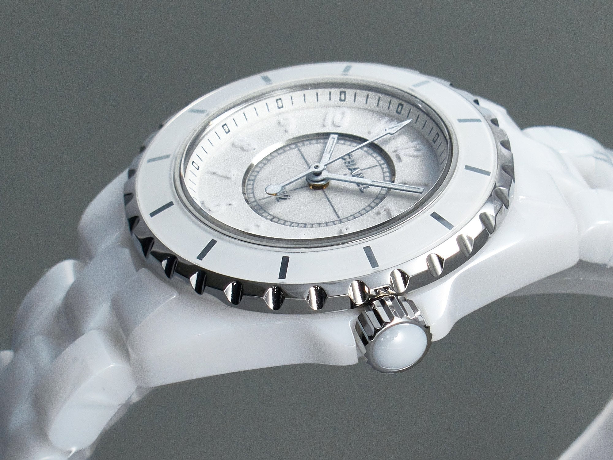 CHANEL J12 Quartz White Ceramic White Numerals White Dial