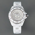 CHANEL J12 Quartz White Ceramic White Numerals White Dial