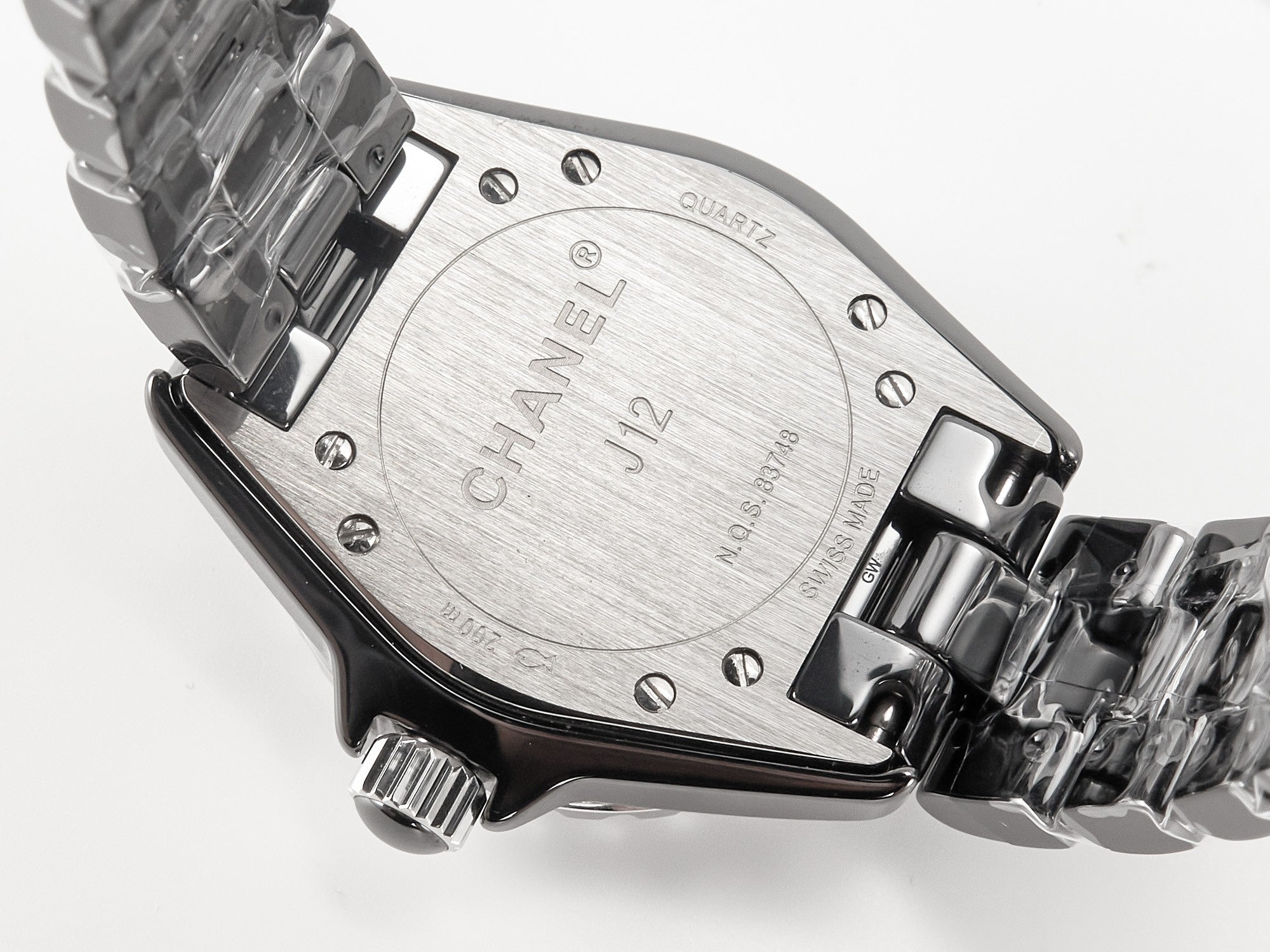 CHANEL J12 Quartz Black Ceramic Black Numerals Black Dial