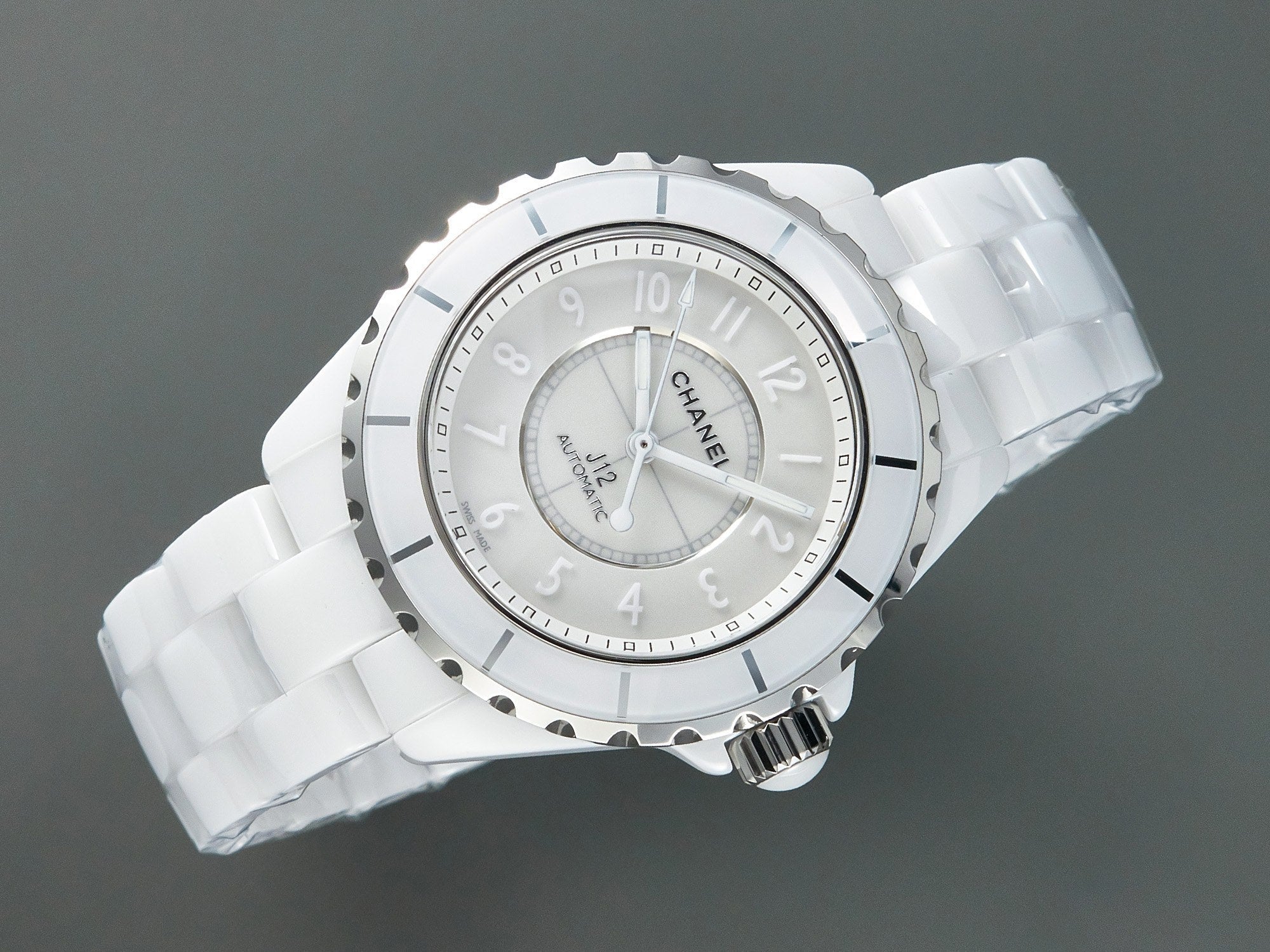 CHANEL J12 Automatic White Ceramic White Numerals White Dial