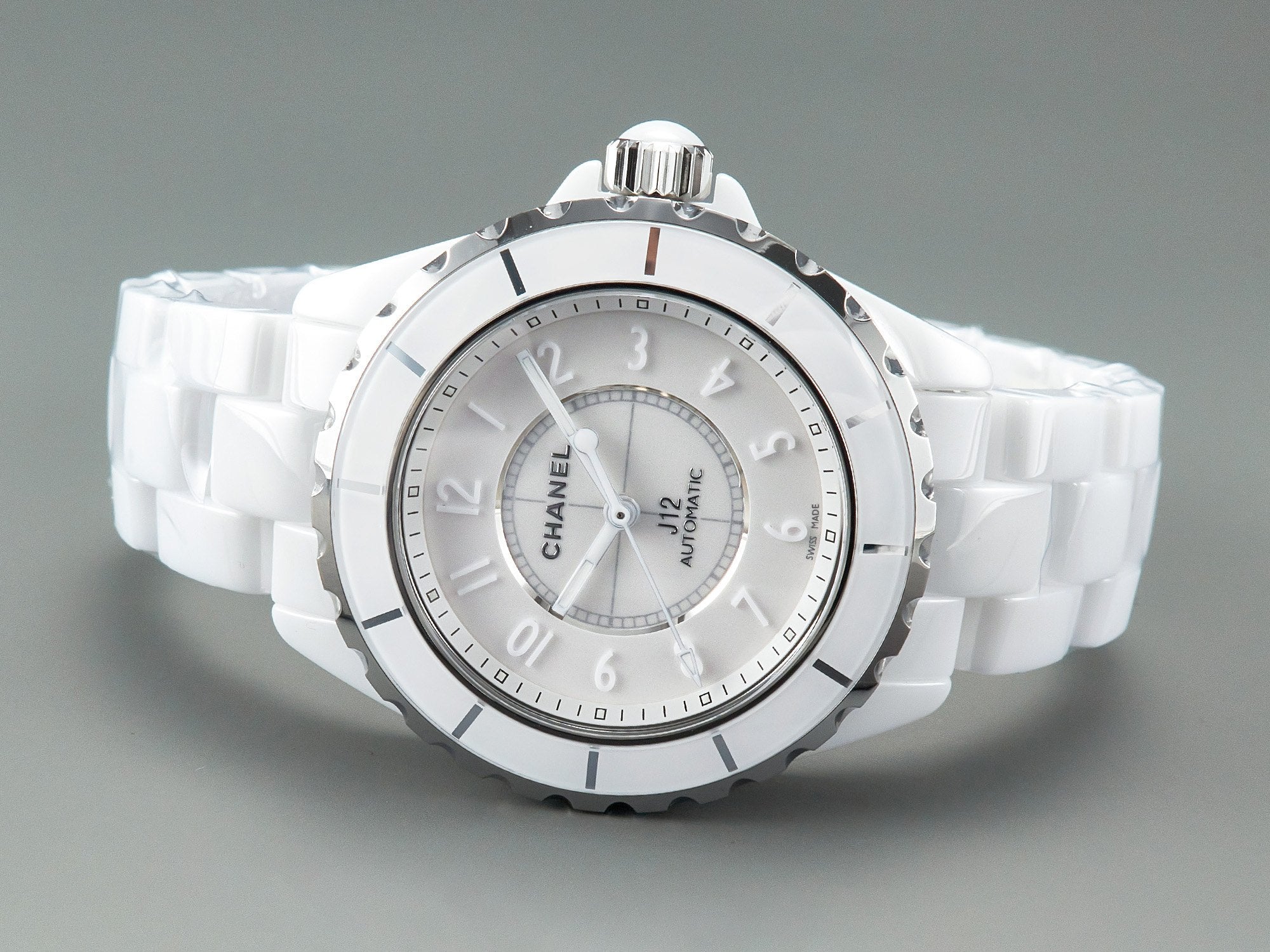 CHANEL J12 Automatic White Ceramic White Numerals White Dial