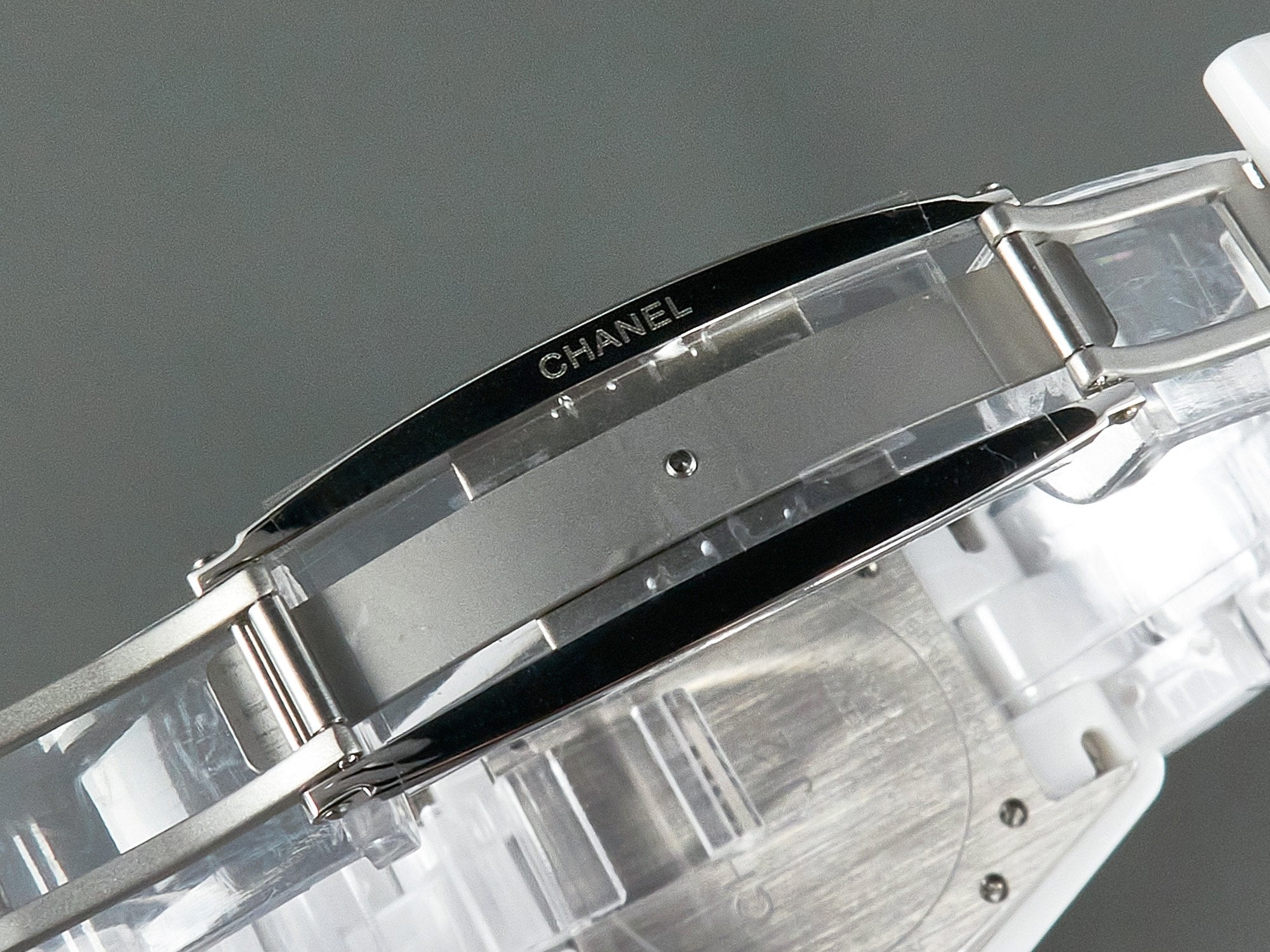 CHANEL J12 Automatic White Ceramic Pink Diamond Numerals White Dial