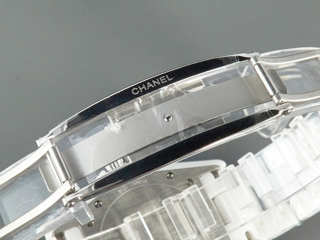 CHANEL J12 Date 38mm Automatic White Ceramic Stainless Graffiti Limited