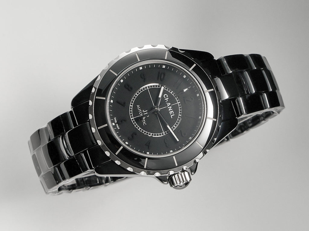 CHANEL J12 Automatic Black Ceramic Black Numerals Black Dial Black Steel Hands