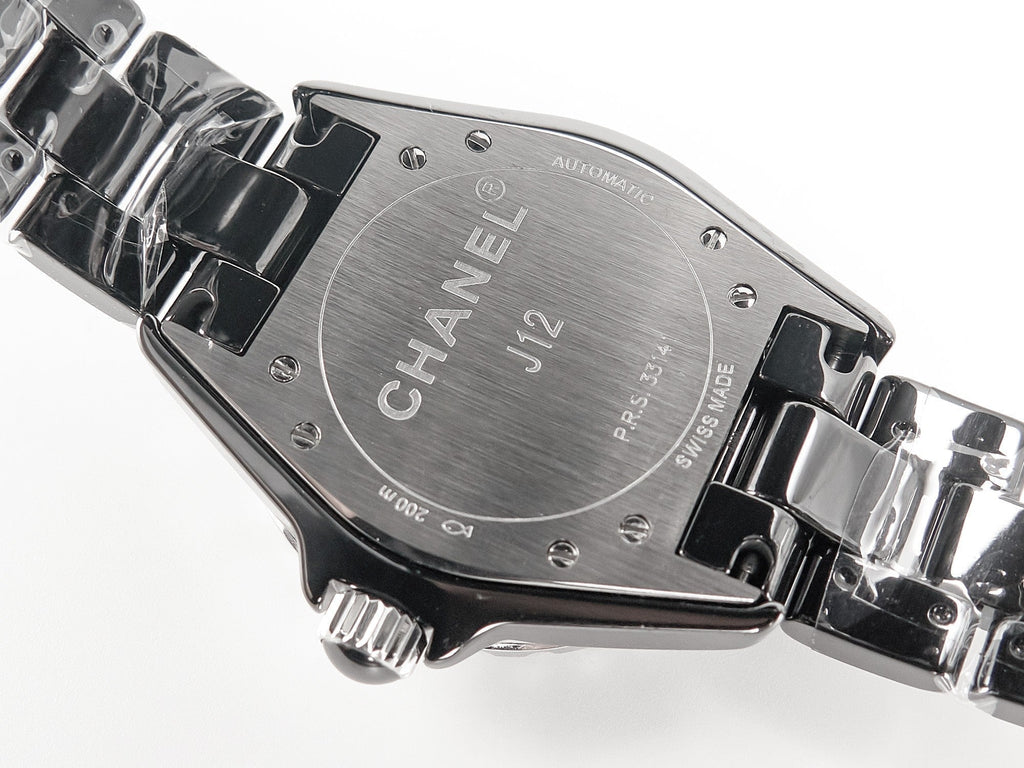 CHANEL J12 Automatic Black Ceramic Black Numerals Black Dial Black Steel Hands