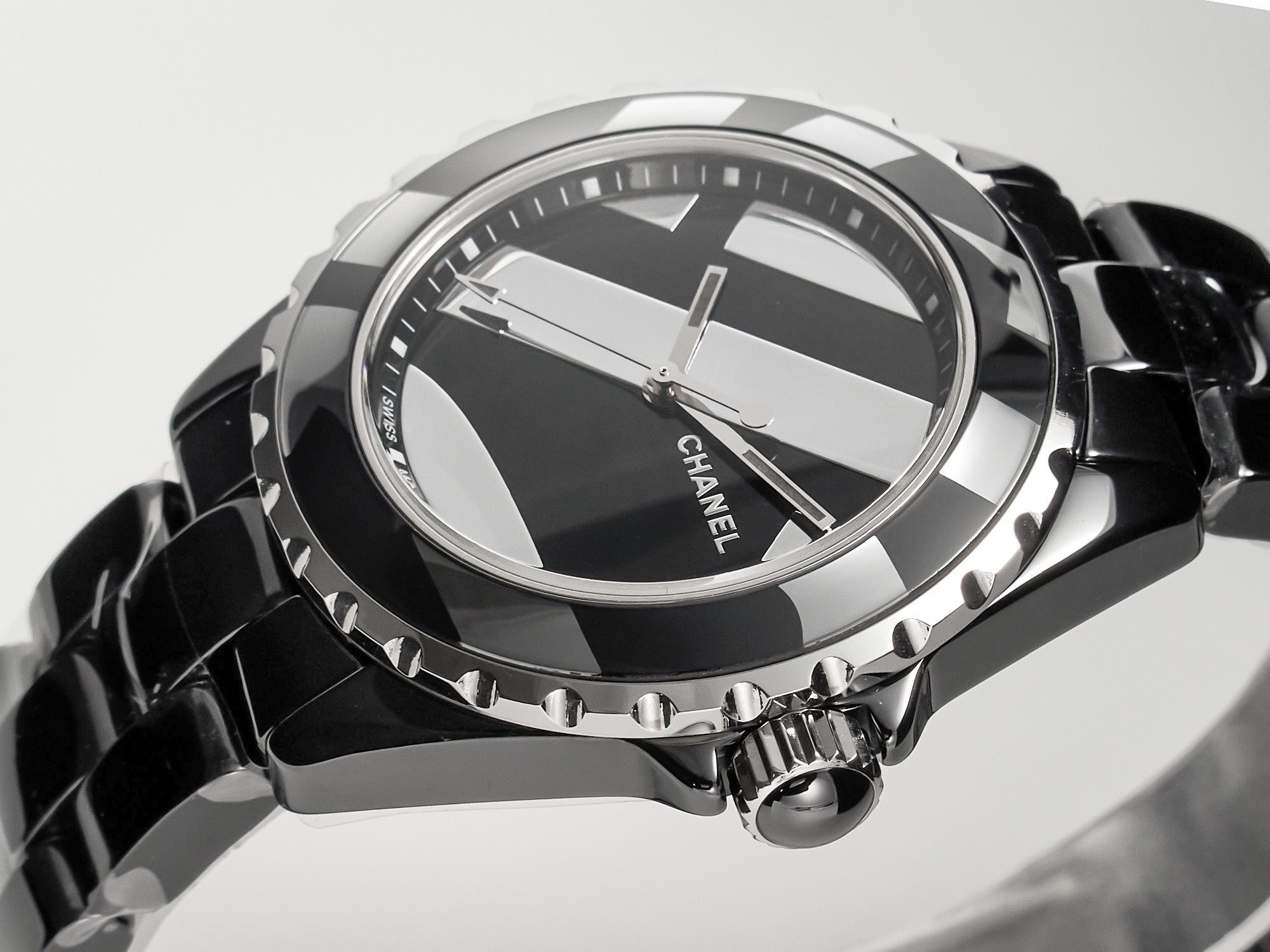 CHANEL J12 38mm Automatic Limited Untitled H5582 Black Ceramic Black Steel Dial