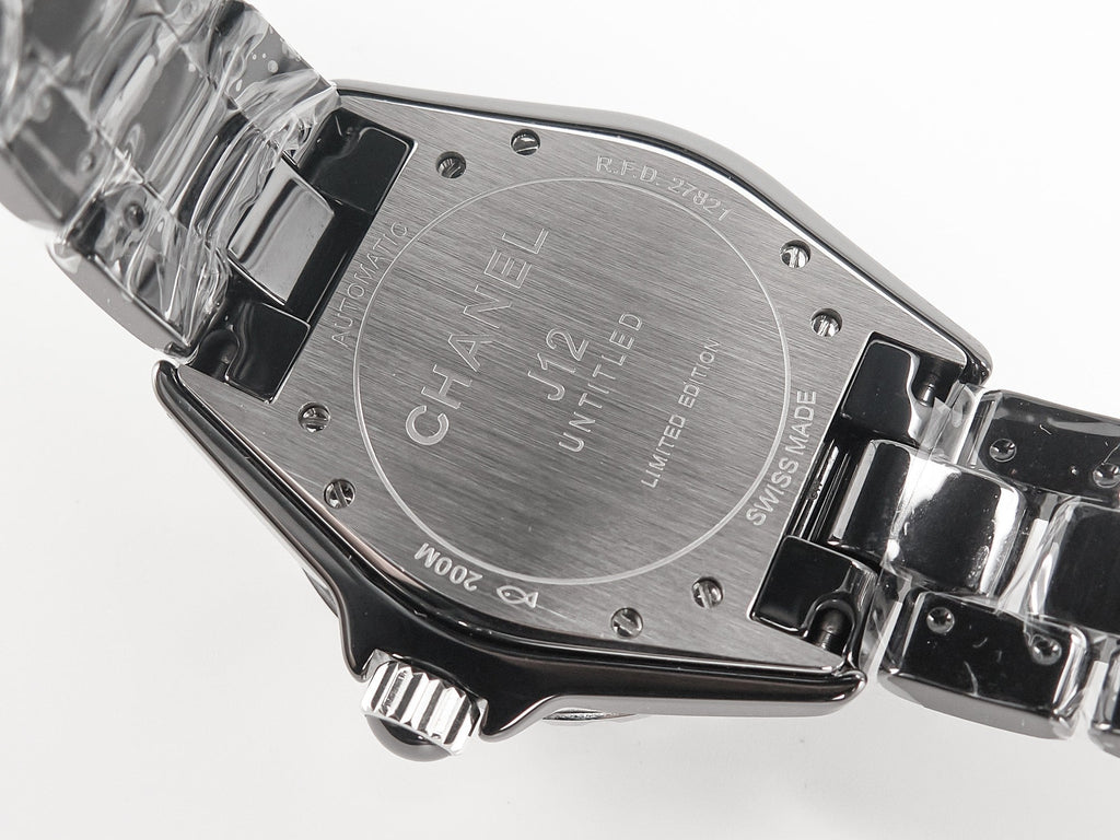 CHANEL J12 38mm Automatic Limited Untitled H5582 Black Ceramic Black Steel Dial