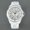 CHANEL J12 Automatic White Ceramic Diamond Numerals White Dial