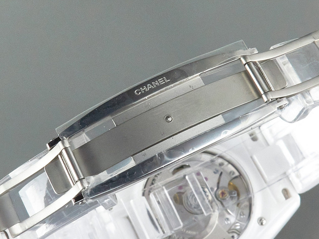 CHANEL J12 Automatic White Ceramic White Numerals Black White Hands White Dial