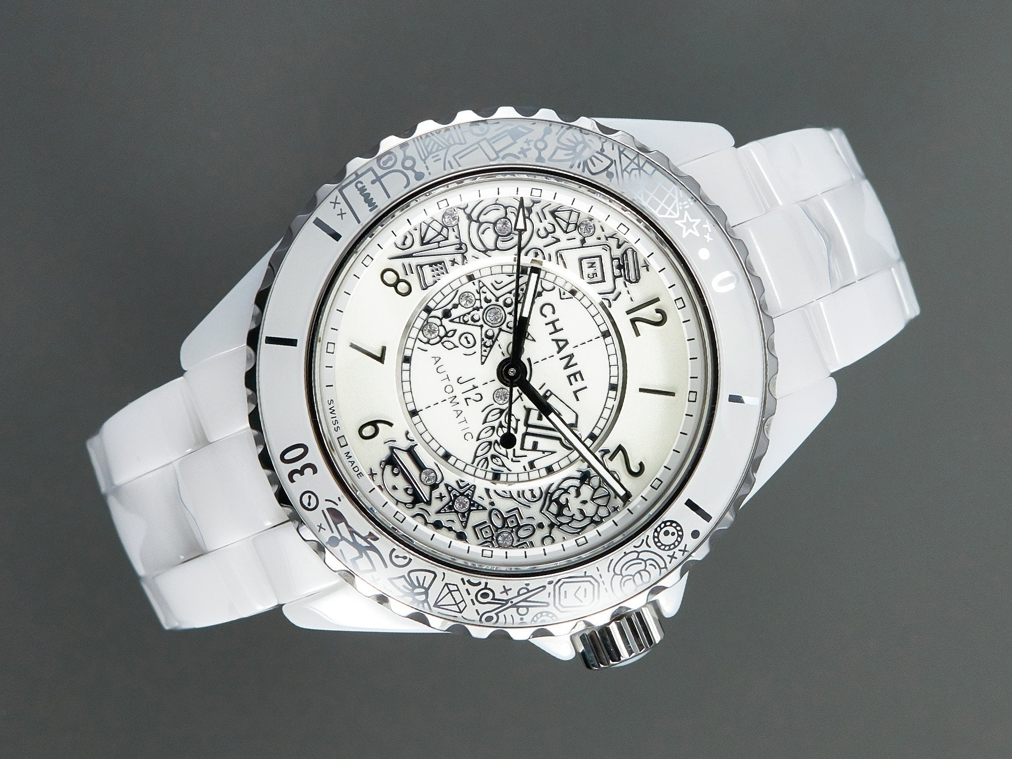 CHANEL J12 38mm Automatic 20Th Anniversary White Ceramic