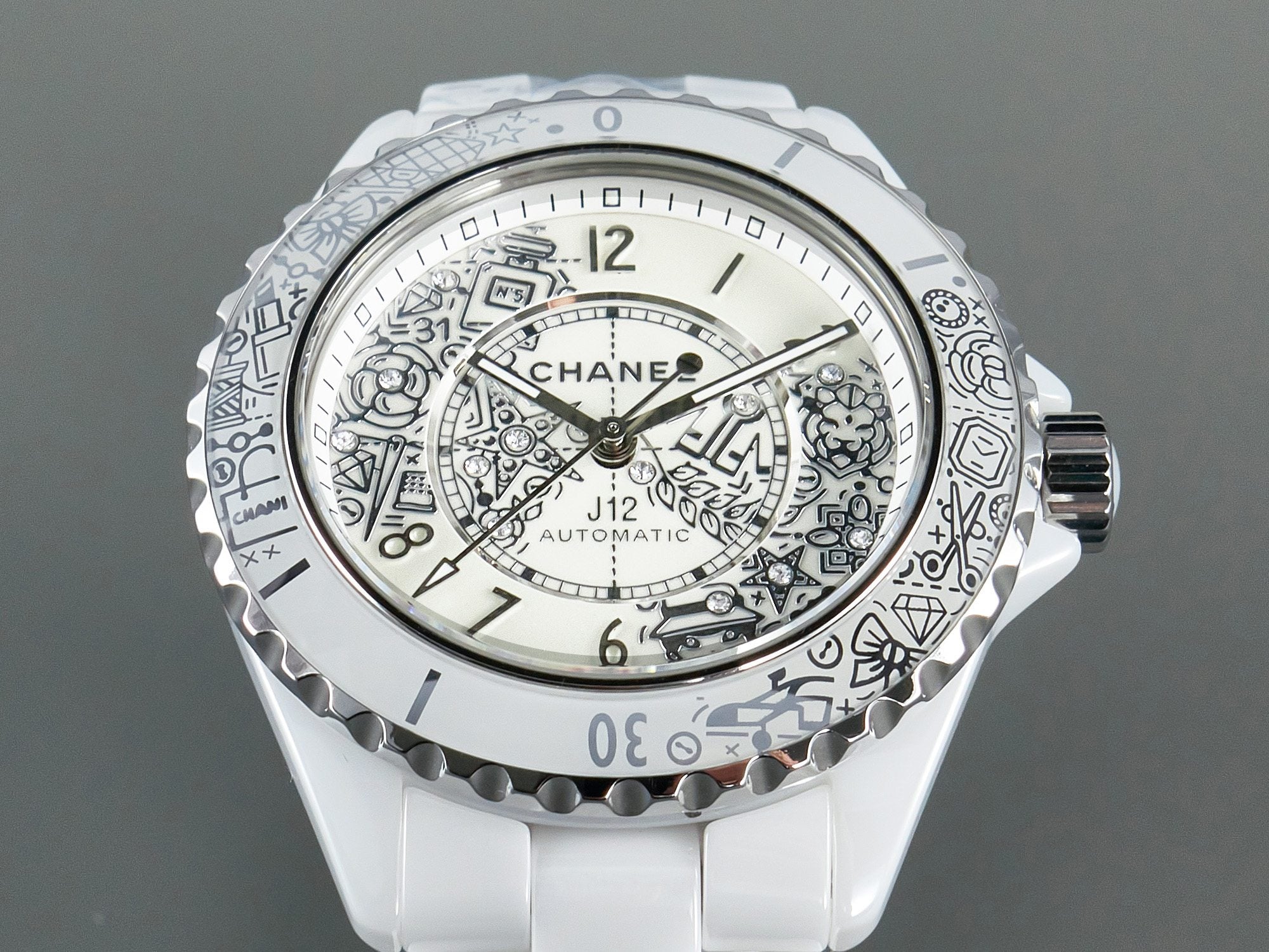 CHANEL J12 38mm Automatic 20Th Anniversary White Ceramic