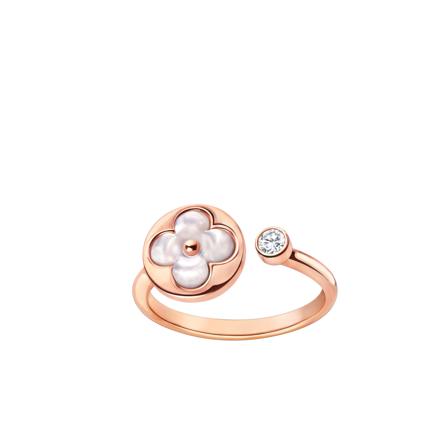 LOUIS VUITTON SUN 1 DIAMOND PINK MOP RING