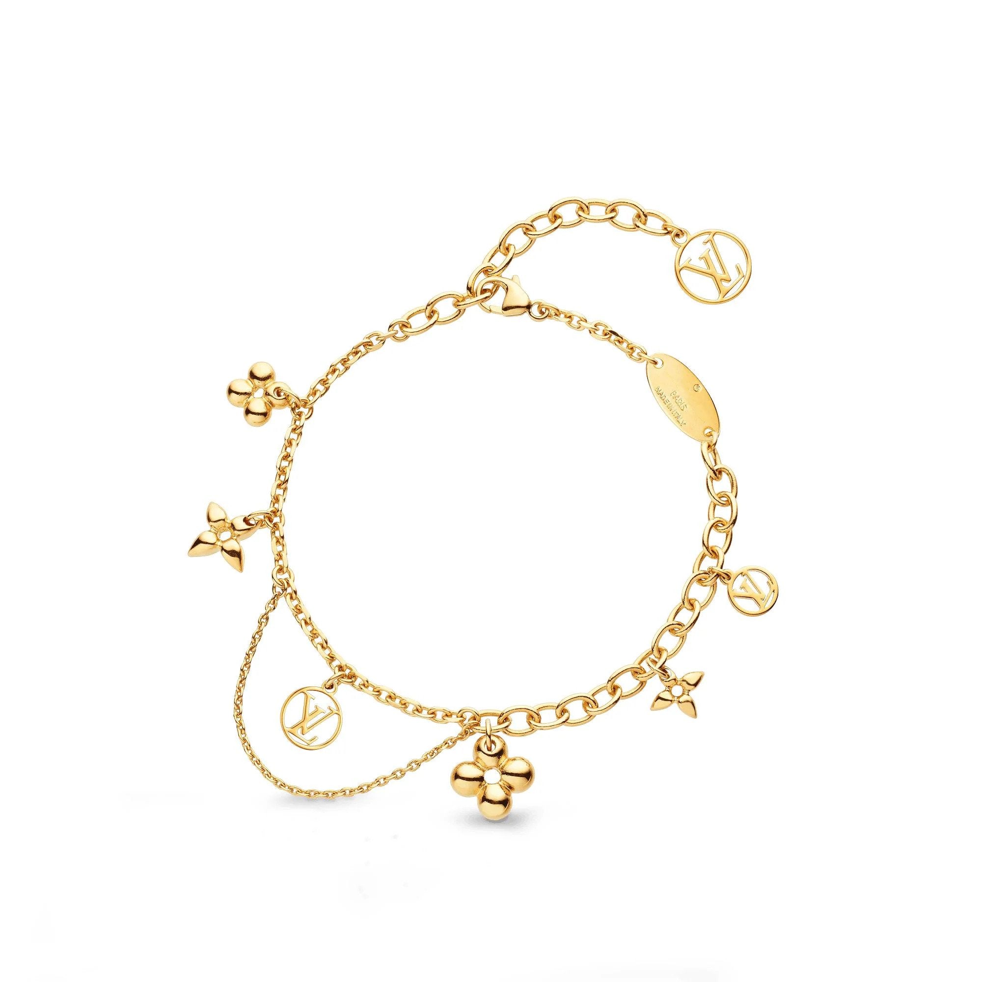 LOUIS VUITTON BLOOMING PINK GOLD MOP BRACELET