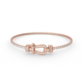 FRED FORCE HORSESHOE DIAMOND TENNIS BRACELET