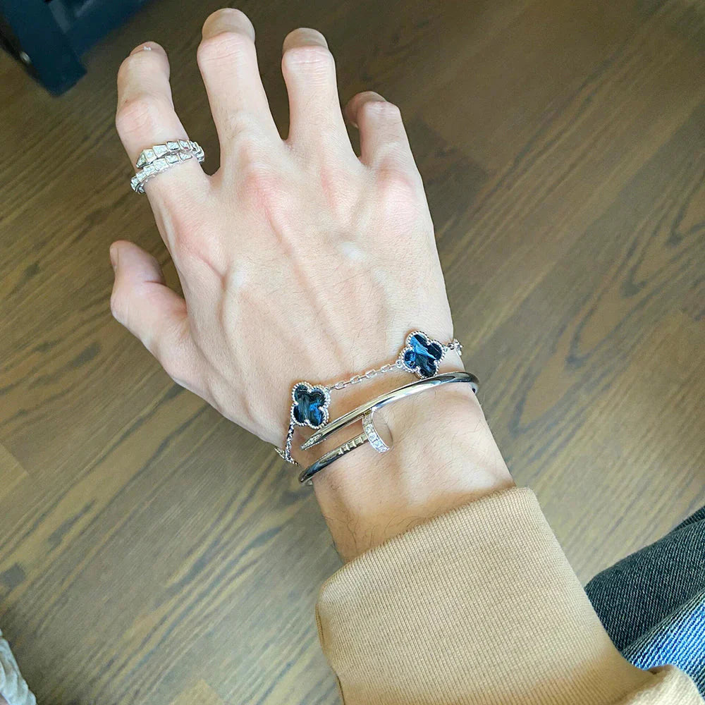 VCA CLOVER 5 MOTIF PIETERSITE BRACELET COLLECTION